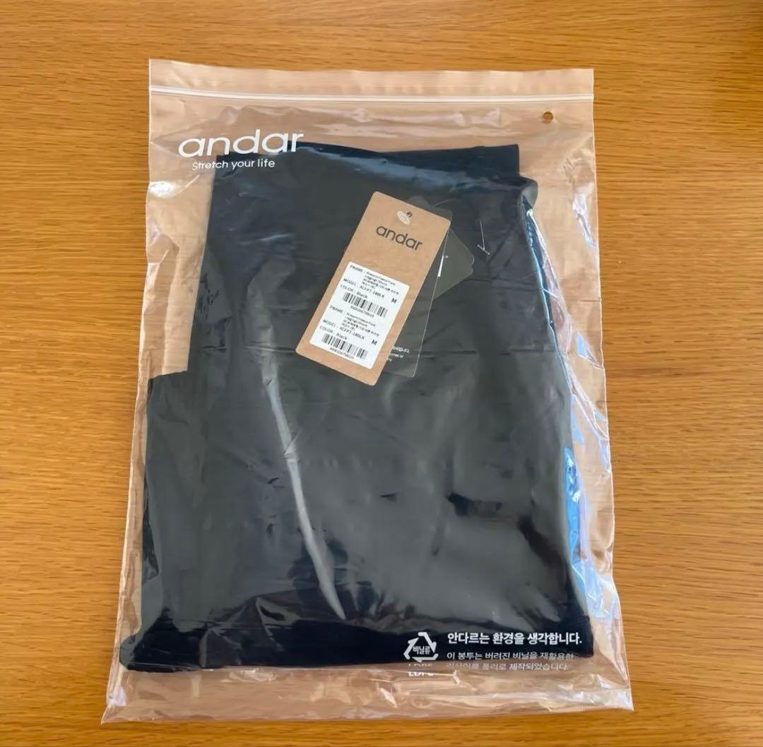 お値下げ可◎ andar 裏起毛フレアレギンス　ショート サイズM Black おすすめ裏起毛レギンス】冬にぴったり！口コミから見るアンダールの