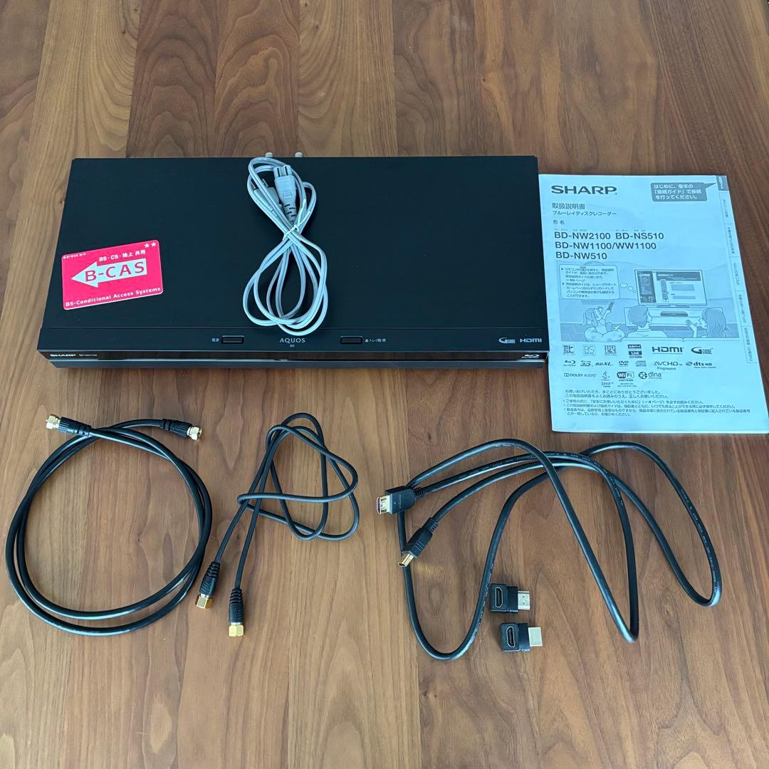 ジャンク】SHARP AQUOS BDレコーダー BD-NW1100 - メルカリ