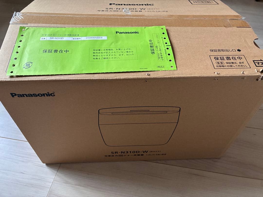 おはーちゃん　Panasonic SR-N310D 炊飯器 パナソニック Panasonic パナソニック SR-N310D-W(ホワイト) 可変圧力IHジャー炊飯器
