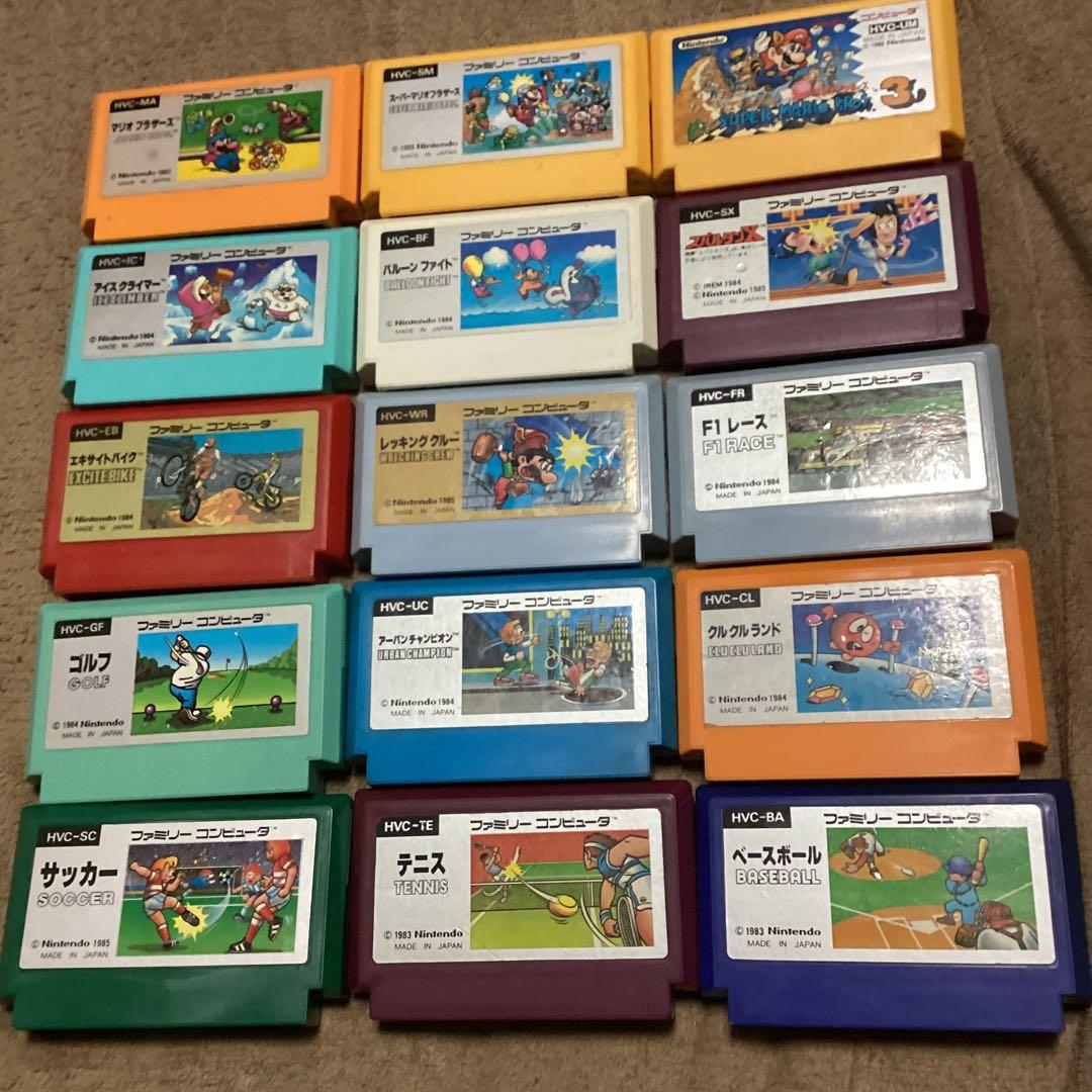 ファミコンソフト:絵柄15本セット - メルカリ