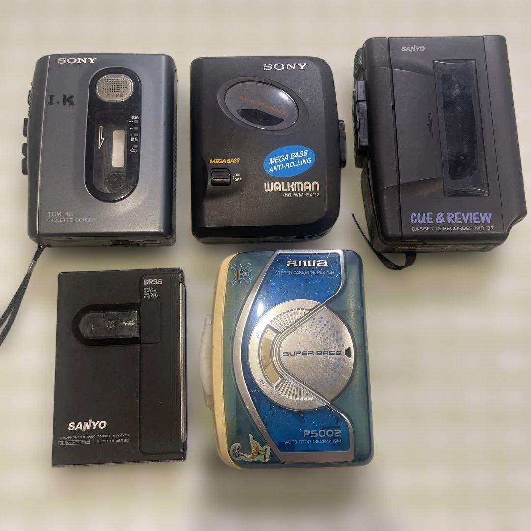 SONY 、SANYO 、aiwa カセットプレーヤー セット ジャンク - メルカリ
