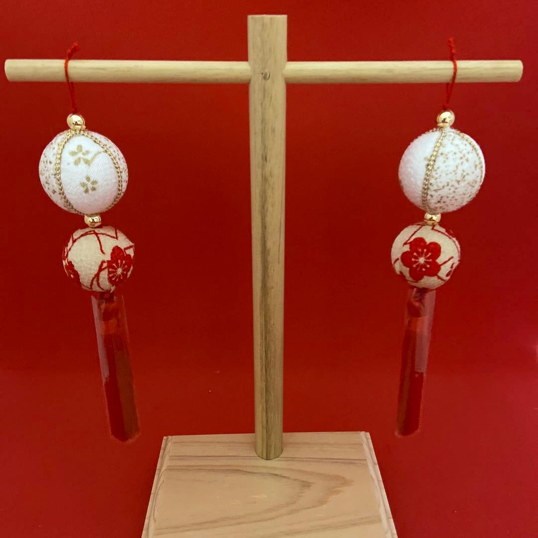 台付 羽子板 お正月飾り つまみ細工 鞠 つるし飾り 和玉 ちりめん