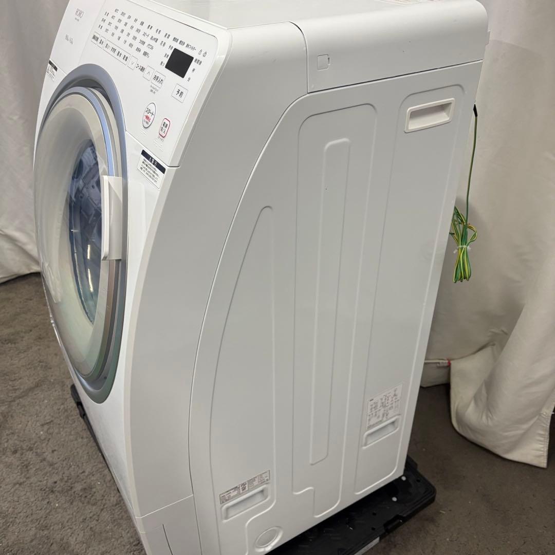 158⭕️ドラム式洗濯機 ヤマダ 9キロ 乾燥 左開 25年 安い 綺麗 設置