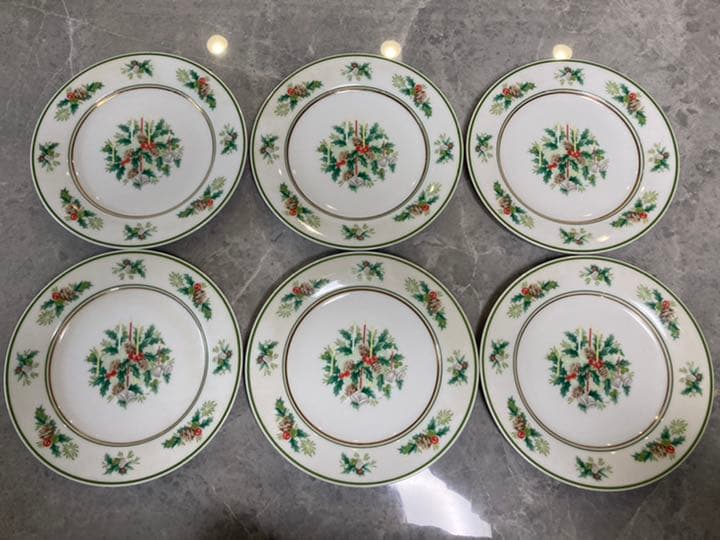 希少！ノリタケ　クリスマス　プレート皿　HOLLY 2228 6枚 ノリタケ クリスマスプレート 絵皿｜Yahoo!フリマ（旧PayPayフリマ）