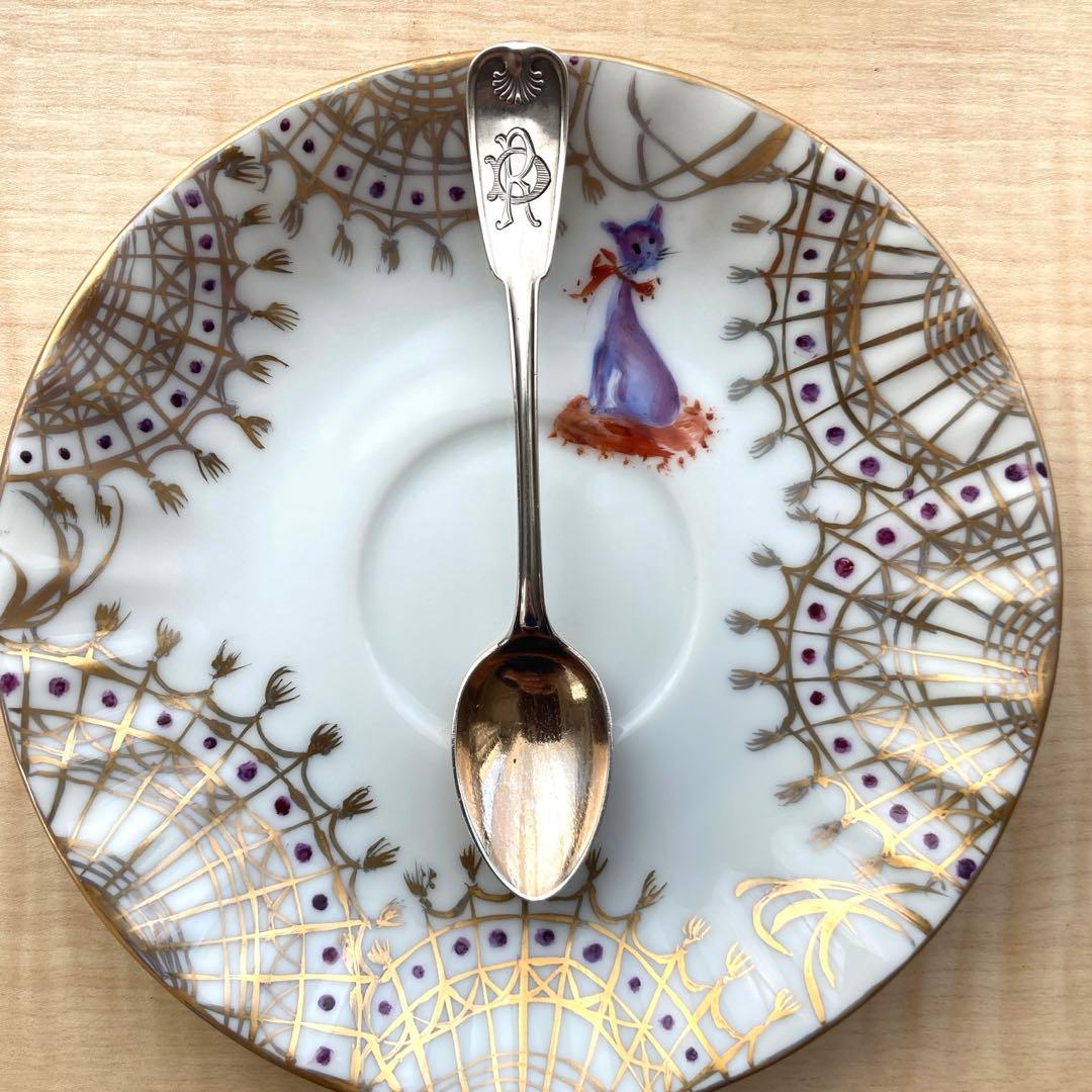 Tiffany 純銀鍍金 Palm モノグラム スプーン - メルカリ