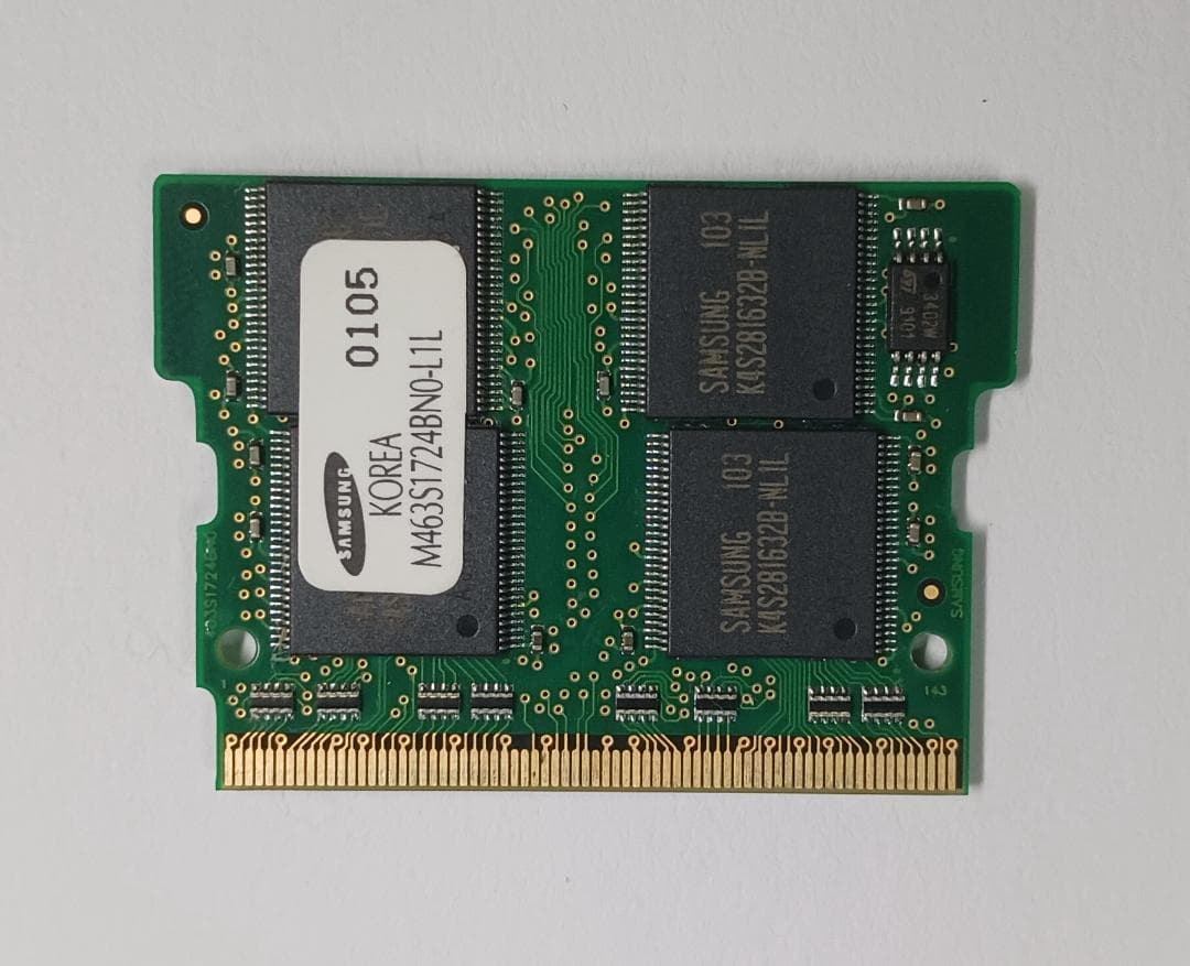 【希少】Samsung製 128MB Micro-DIMM No.0105 希少】Samsung製 128MB Micro-DIMM No.0105