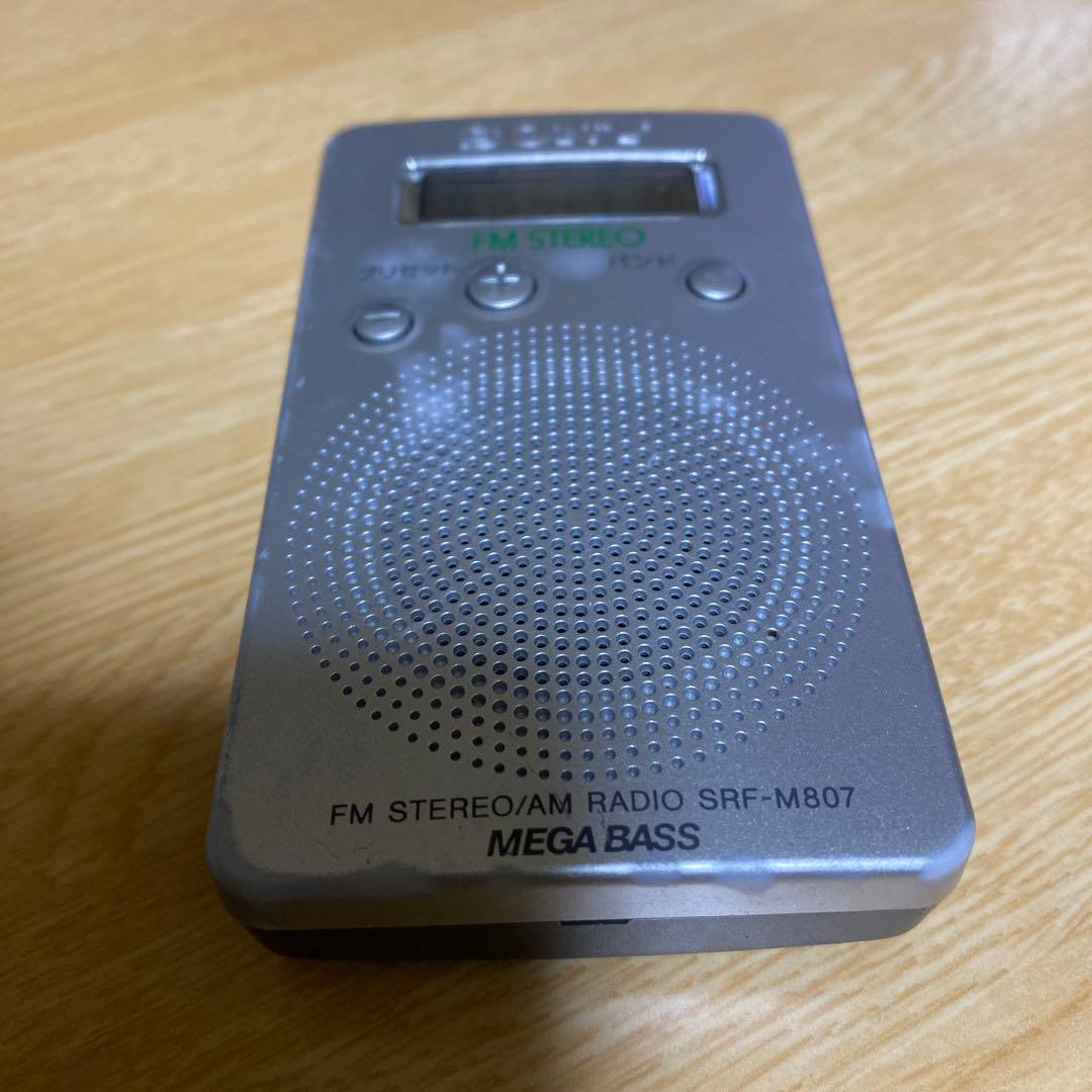 SRFーM807 ソニー ポケットラジオ - メルカリ