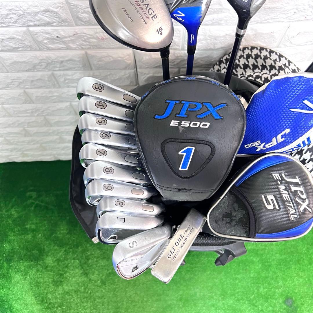 ゴルフセット 豪華 Mizuno JPX メンズ ラウンド仕様 すぐ使える