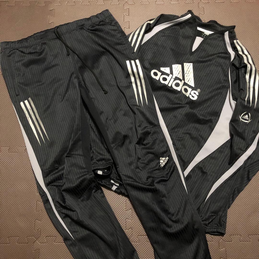 00's adidas ジャージセットアップ 上下 メンズ ブラック グレー adidas Originals アディダス オリジナルス メタル ファイヤーバード
