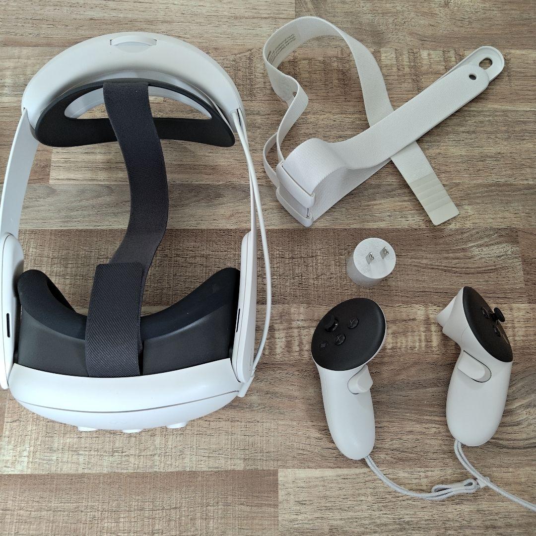  Quest3 128GB エリートストラップ、フェイスカバーセット Meta Quest Eliteストラップ[Quest 3/3Sに対応/重さを分散させた快適な
