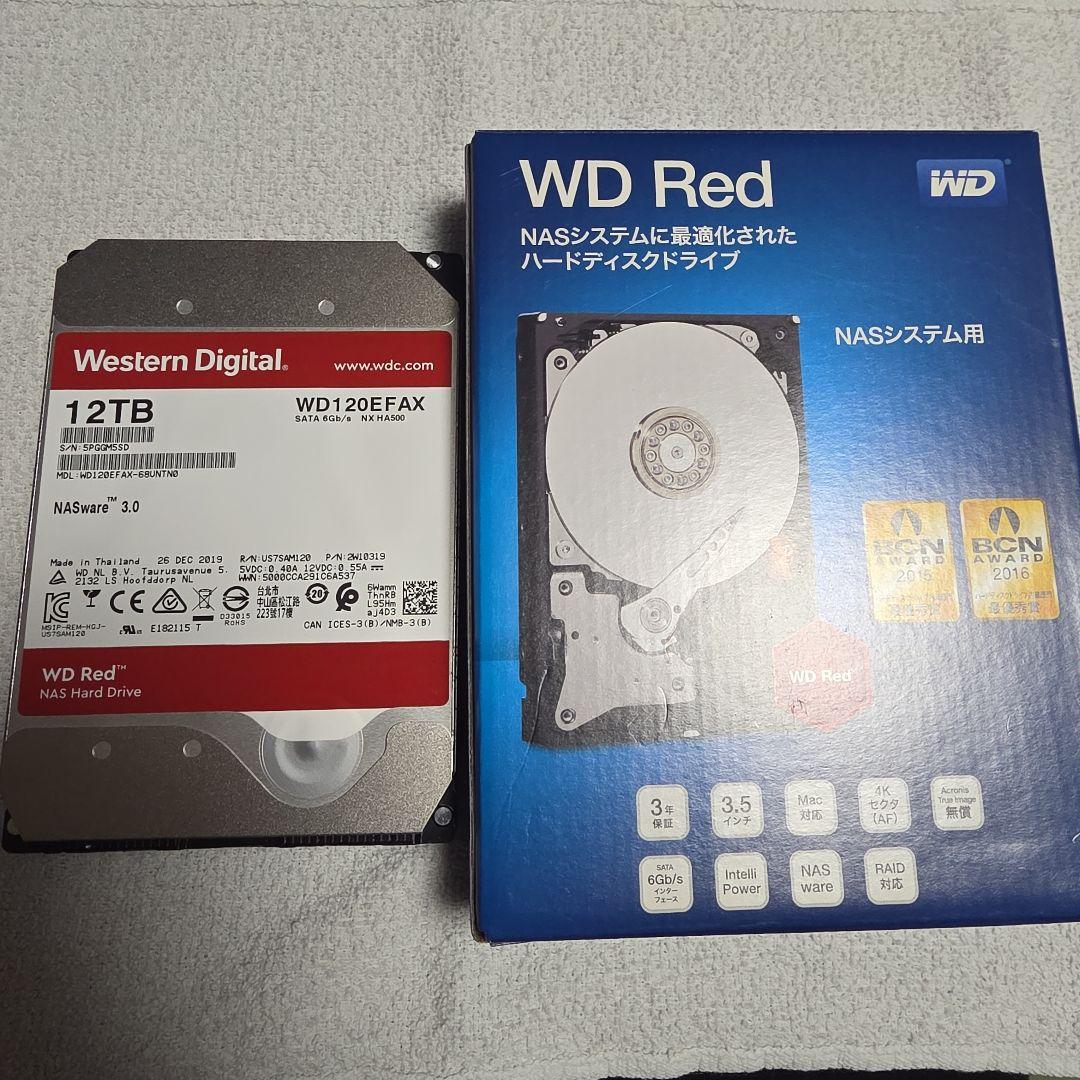 WD Red 12TB NAS用HDD WDC WD120EFAX Amazon | Western Digital ウエスタンデジタル WD Red Plus 内蔵 HDD