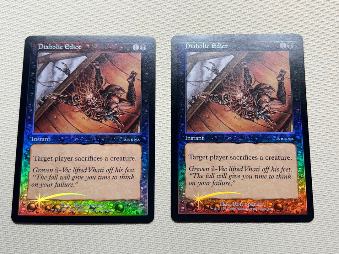 悪魔の布告 Foil 英語 2枚セット - メルカリ