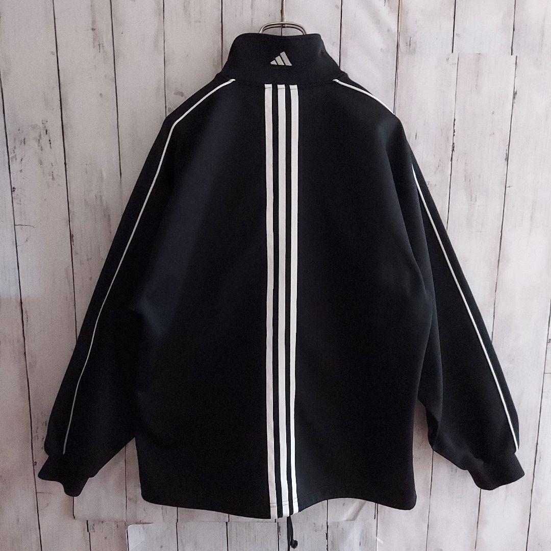 adidas】希少 アディダス 万国旗タグ 刺繍 トラックジャケット S 黒