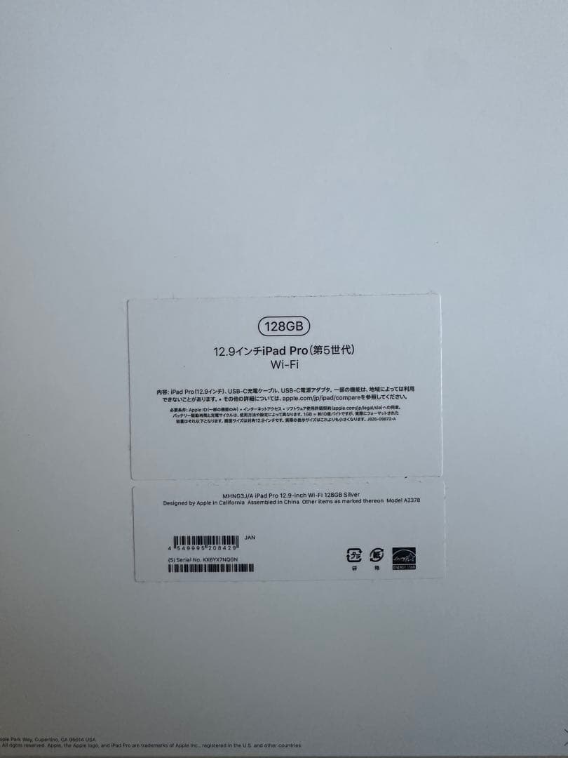 iPad 12.9inch (第五世代)