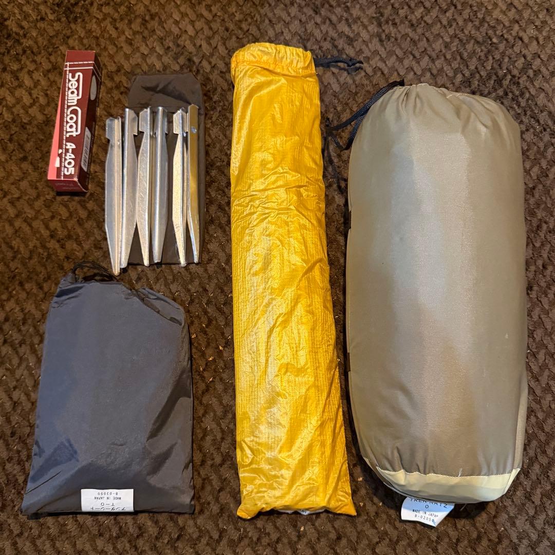 アンダーシート付】アライテント トレックライズ0 設営5回 シーム処理