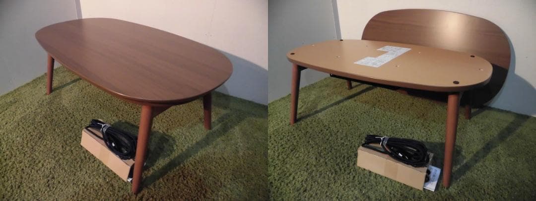 送料無料【限定品/新品】北欧風オールシーズン折脚こたつテーブル