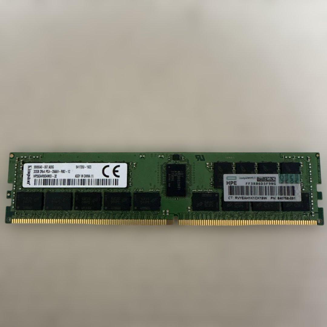 メモリー kingston 32GB PC4-2666V Kingston Server Premier 32GB 2666MT/s DDR4 ECC Reg CL19 DIMM 2Rx4