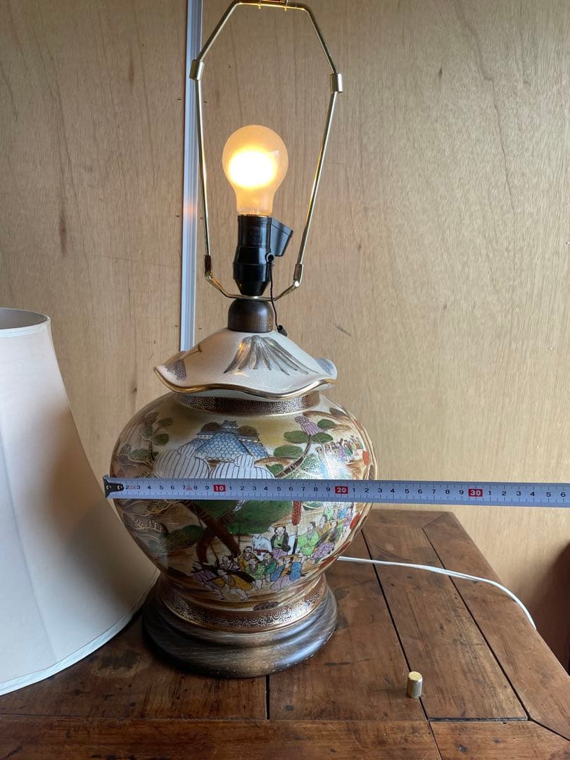 美品】大壺ランプ 豪華金彩 陶器55cm 和風絵付け 九谷焼 - メルカリ