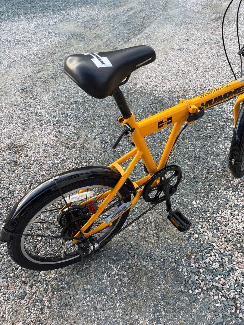 HUMMER 折りたたみ自転車 オレンジ引き取り限定福岡から出品です
