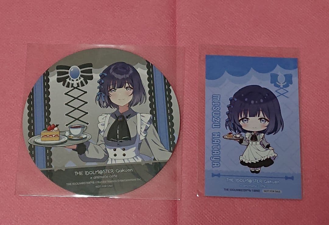 匿名配送】秦谷美鈴 コースター＆フォトカード 学園アイドルマスター