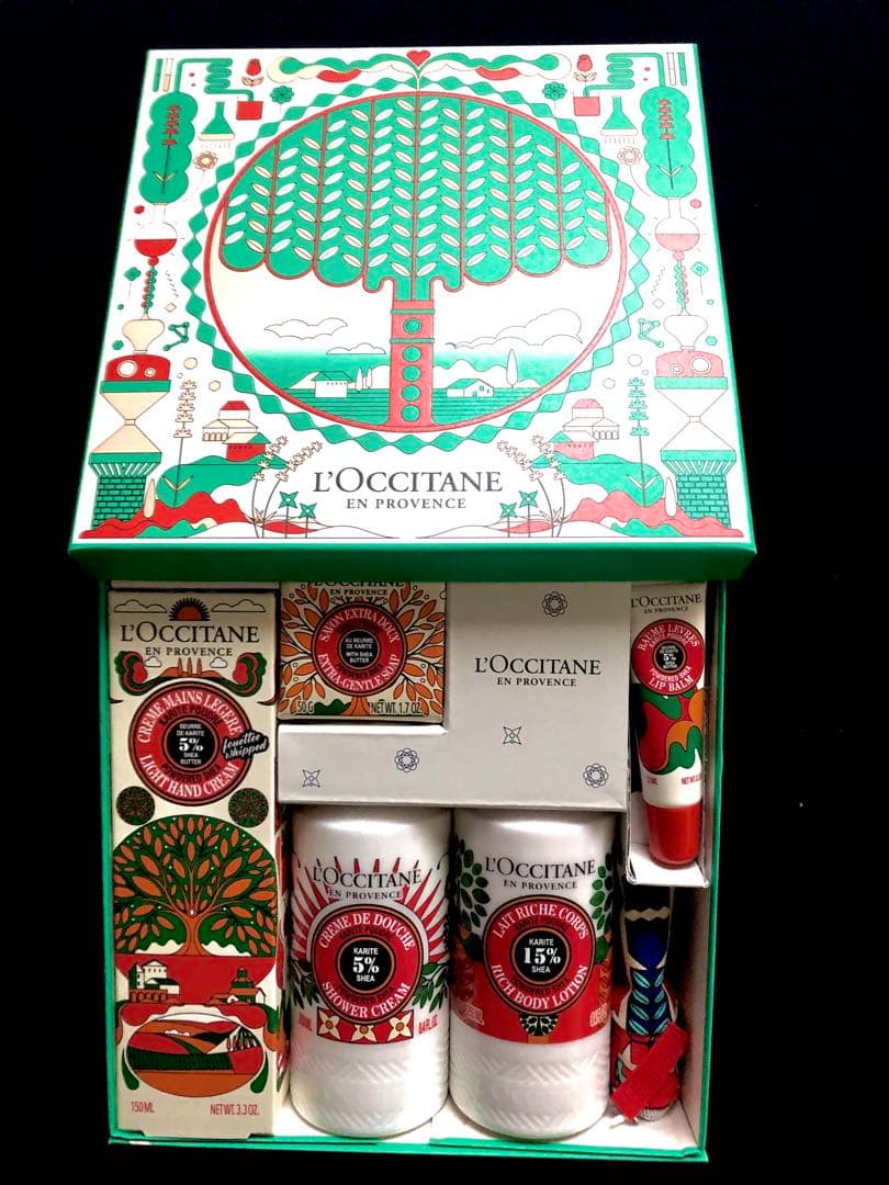 ロクシタン☆ルミナスパウダーシア コンプリート、ショッパー付き