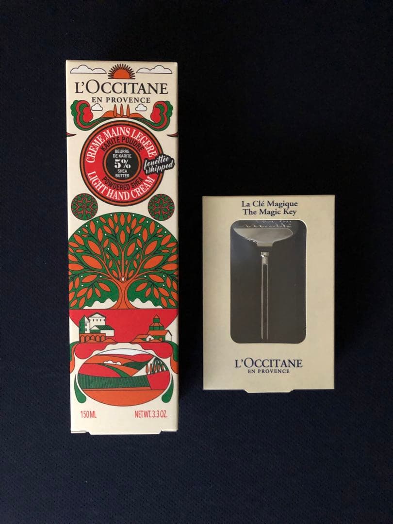 ロクシタン☆ルミナスパウダーシア コンプリート、ショッパー付き