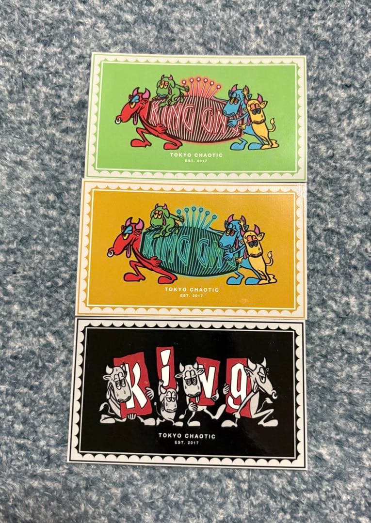 King Gnuステッカー3枚セット - メルカリ