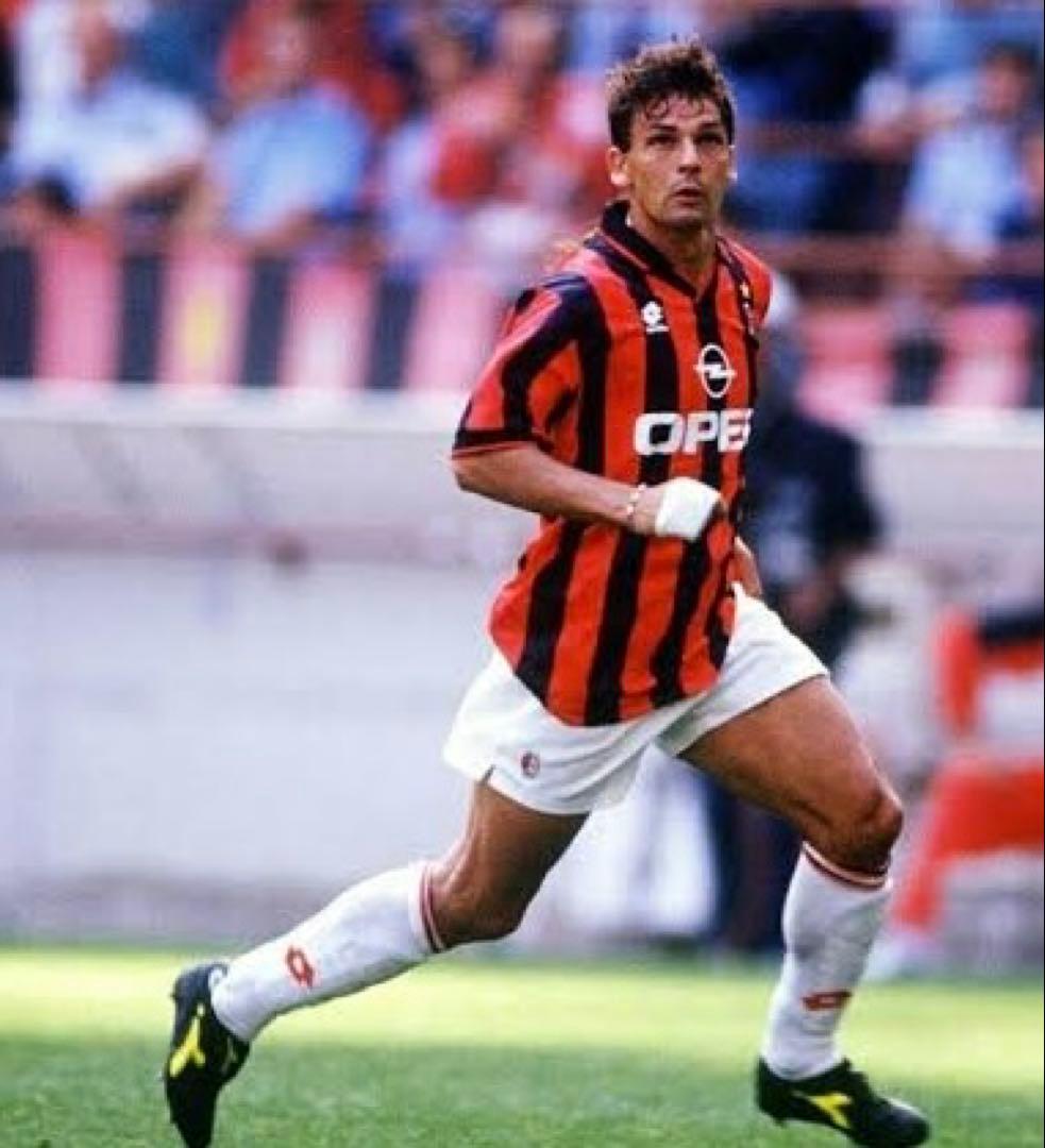 新品 激レア】セリエA ミラン 95-96 バッジョ ホーム ユニフォーム L