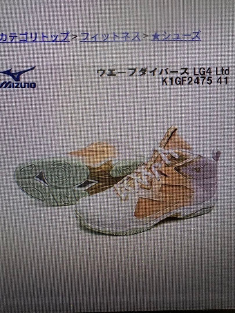 美品❗️ミズノ　ウェーブダイバースLG4 フィットネスシューズ　25.5㎝ MIZUNO（ミズノ） 【28cm/29cmのみ】ウエーブダイバース LG 4 WAVE