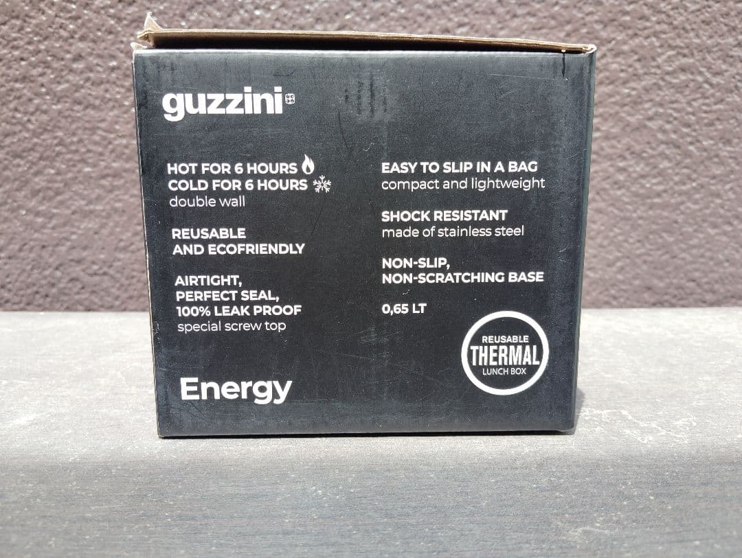 Guzzini サーモランチボックス エナジーシルバー - メルカリ