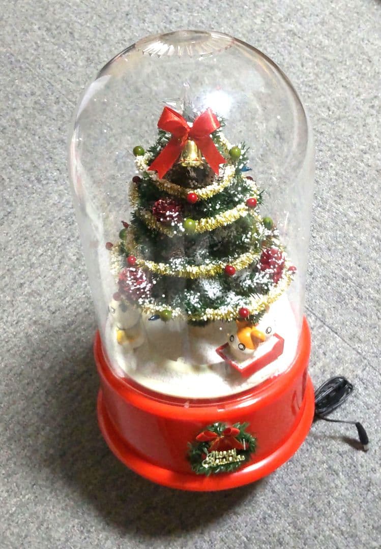 激レア とっとこハム太郎 雪ふるツリーくるくる回る スノードーム 当時