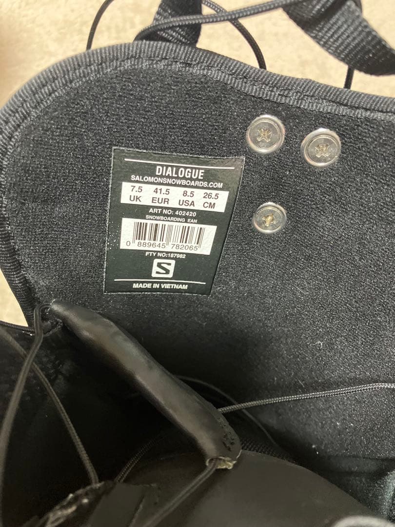 Salomon Dialogue スノーボードブーツ 26.5cm ブラック