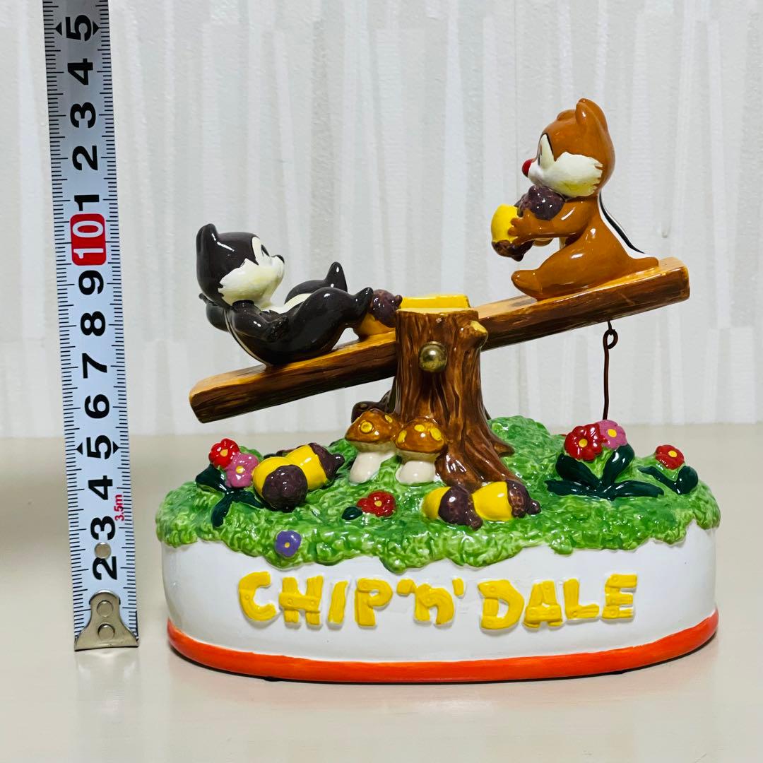 希少レア Sankyo Disney チップとデール オルゴール 陶器製 - メルカリ