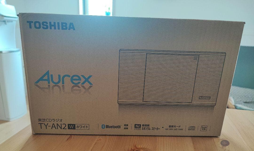 CDラジオ TOSHIBA TY-AN2 W ホワイト CDラジオ Aurexシリーズ ホワイト TY-AN2-W [ワイドFM対応 /Bluetooth