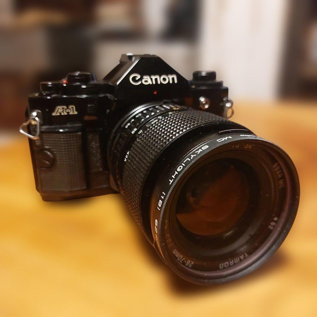 Canon A-1 フィルムカメラ Tamronレンズ付き 撮る楽しさを教えてくれたフィルムカメラ「Canon A-1」