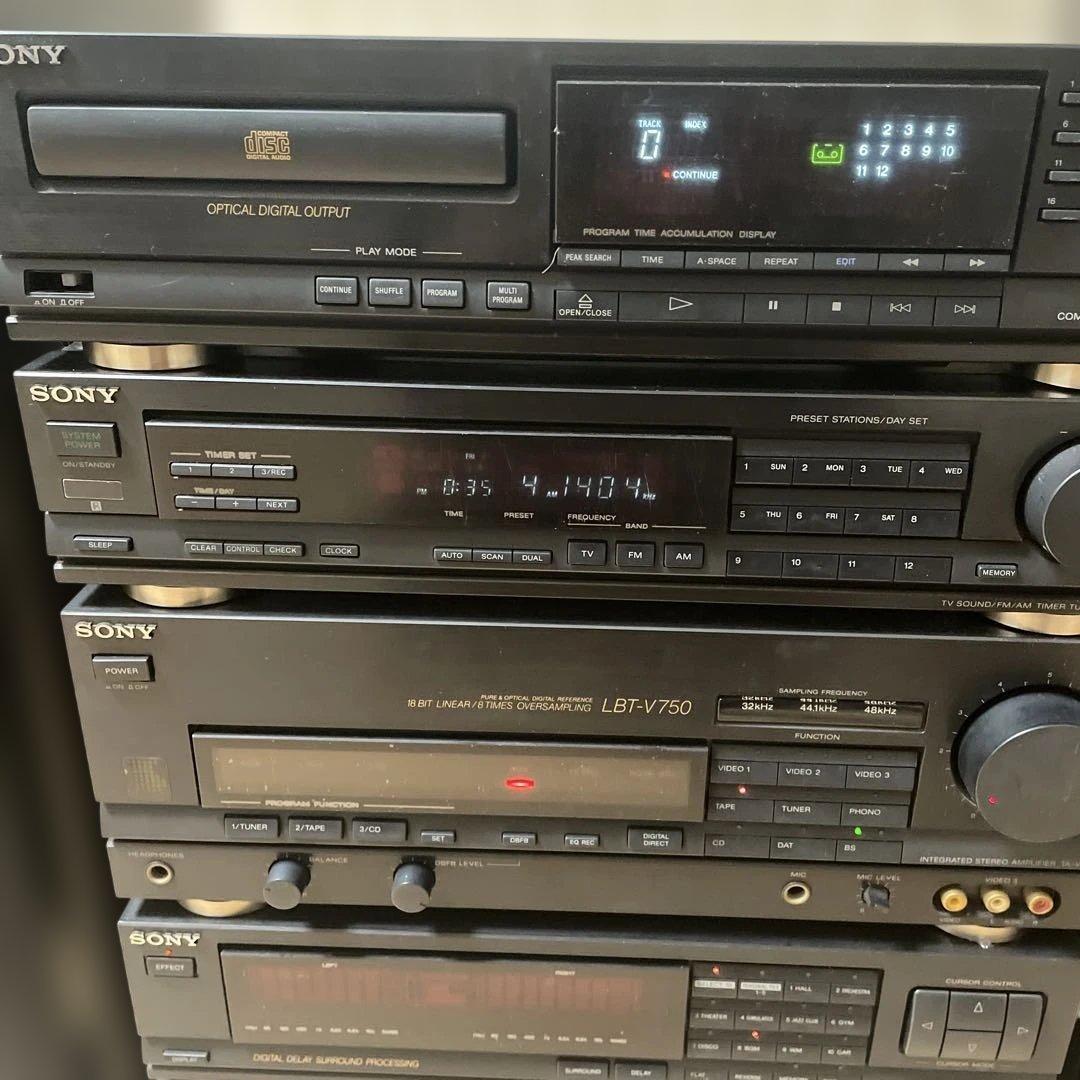 直接取引手渡し限定】東京都豊島区 ジャンクSONY コンポ LBT-V750