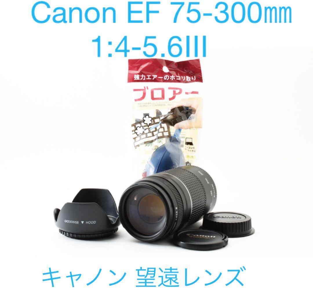 Canon EF 75-300㎜ 1:4-5.6Ⅲズームレンズ 超望遠 300㎜ Amazon.com : Canon EF 75-300mm f/4-5.6 III Telephoto Zoom Lens for