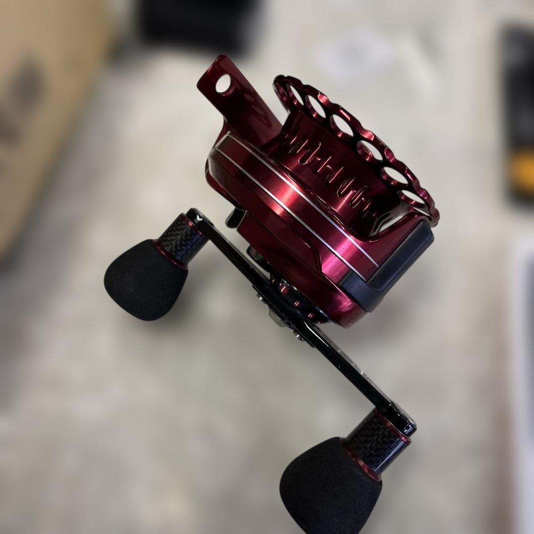 黒鯛工房 アスリートレーサー 65-RT カセ釣師 レッド 右巻き 付属品