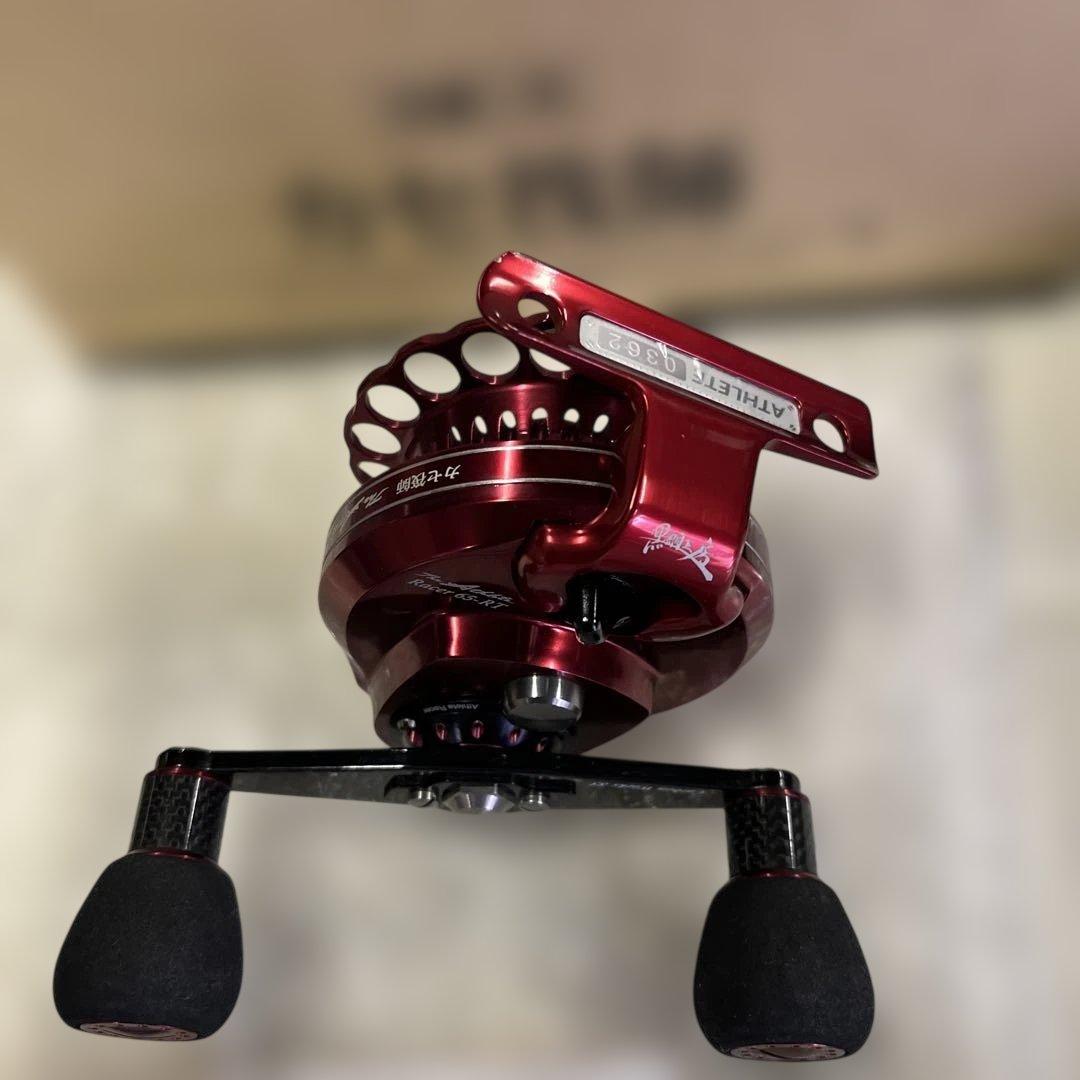 黒鯛工房 アスリートレーサー 65-RT カセ釣師 レッド 右巻き 付属品