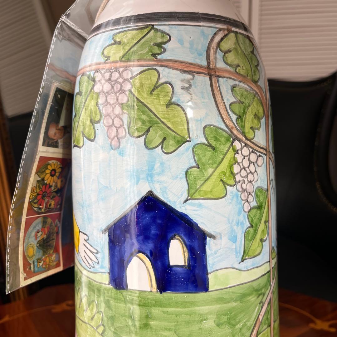 レアNINO PARRUCCAニーノ パルッカ 陶器花器(大)イタリア シチリア