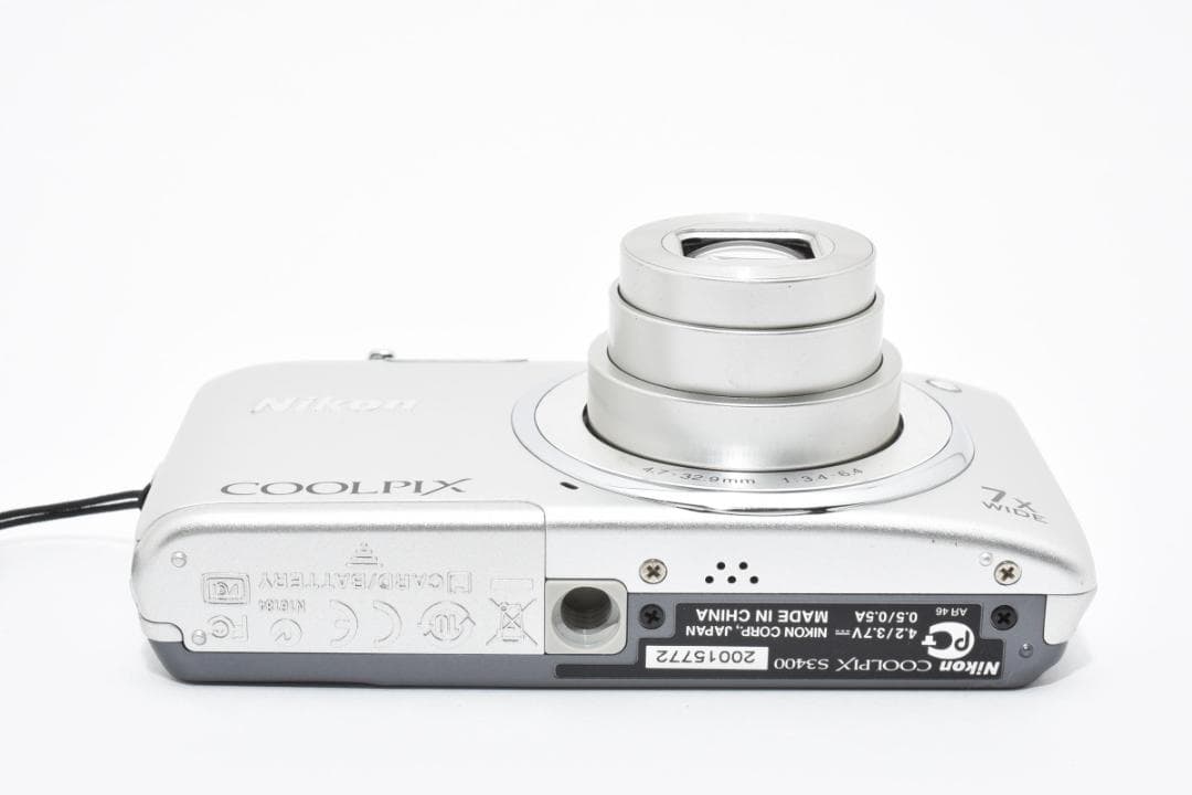 《 美品 》　ニコン　Nikon COOLPIX S3400 シルバー　動作OK