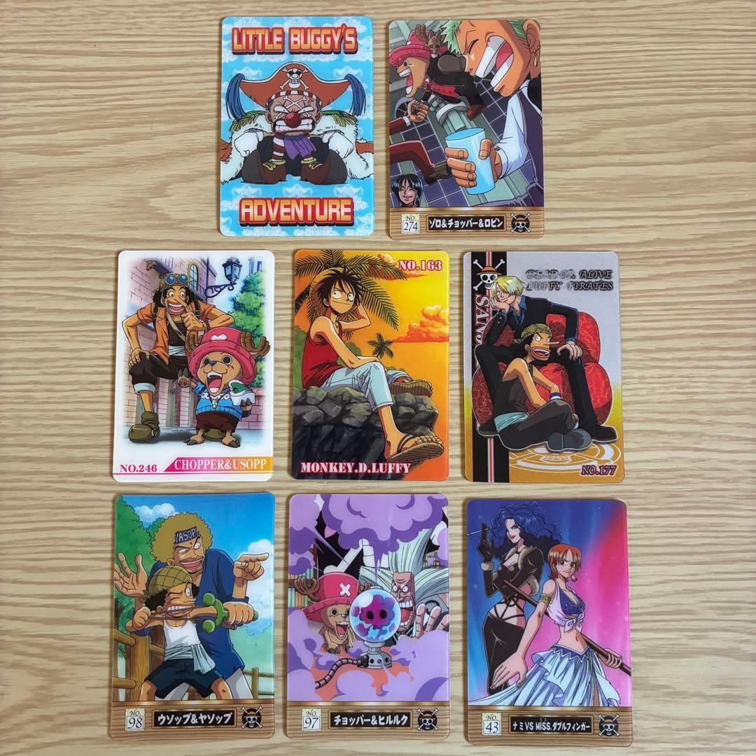 絶版】ワンピース 海賊王グミ 麦わらの一味カードセット➕バギー