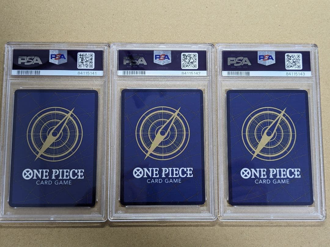 ワンピースカード ロー ルフィ キッド チャンピオンシップ PSA10 連番