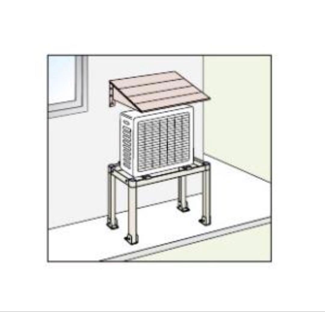 エアコン壁面用防雪屋根 新品未使用品　① B-RY ルームエアコン用防雪屋根-空調のことならエアコン部材・空調部材