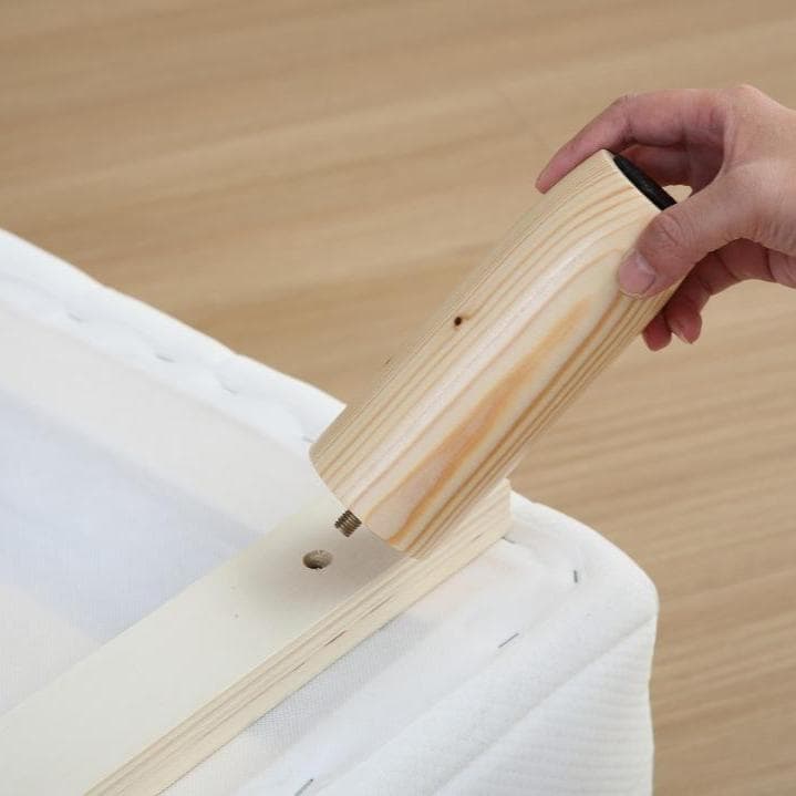 《新品・送料無料》一体型脚付きマットレスベッド【シングル】