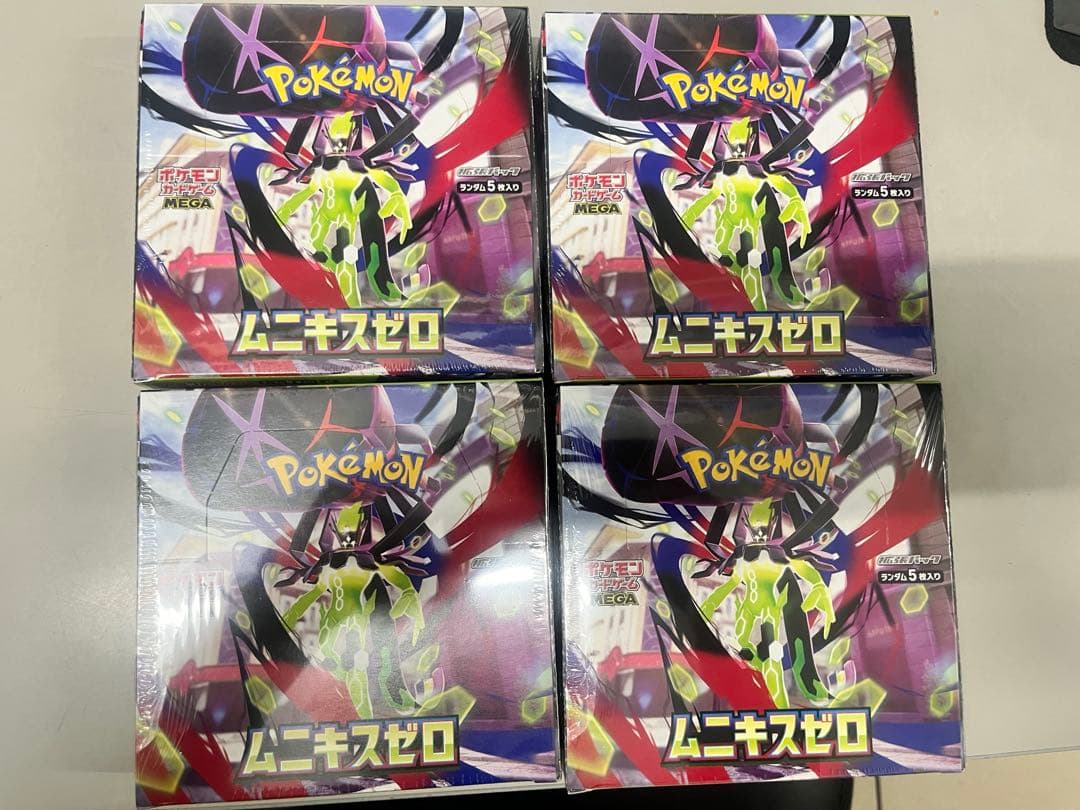 ポケモンカードゲーム ムニキスゼロ 未開封シュリンク付き４BOX ポケモンカード ムニキスゼロ4box新品・未開封シュリンク付き - メルカリ