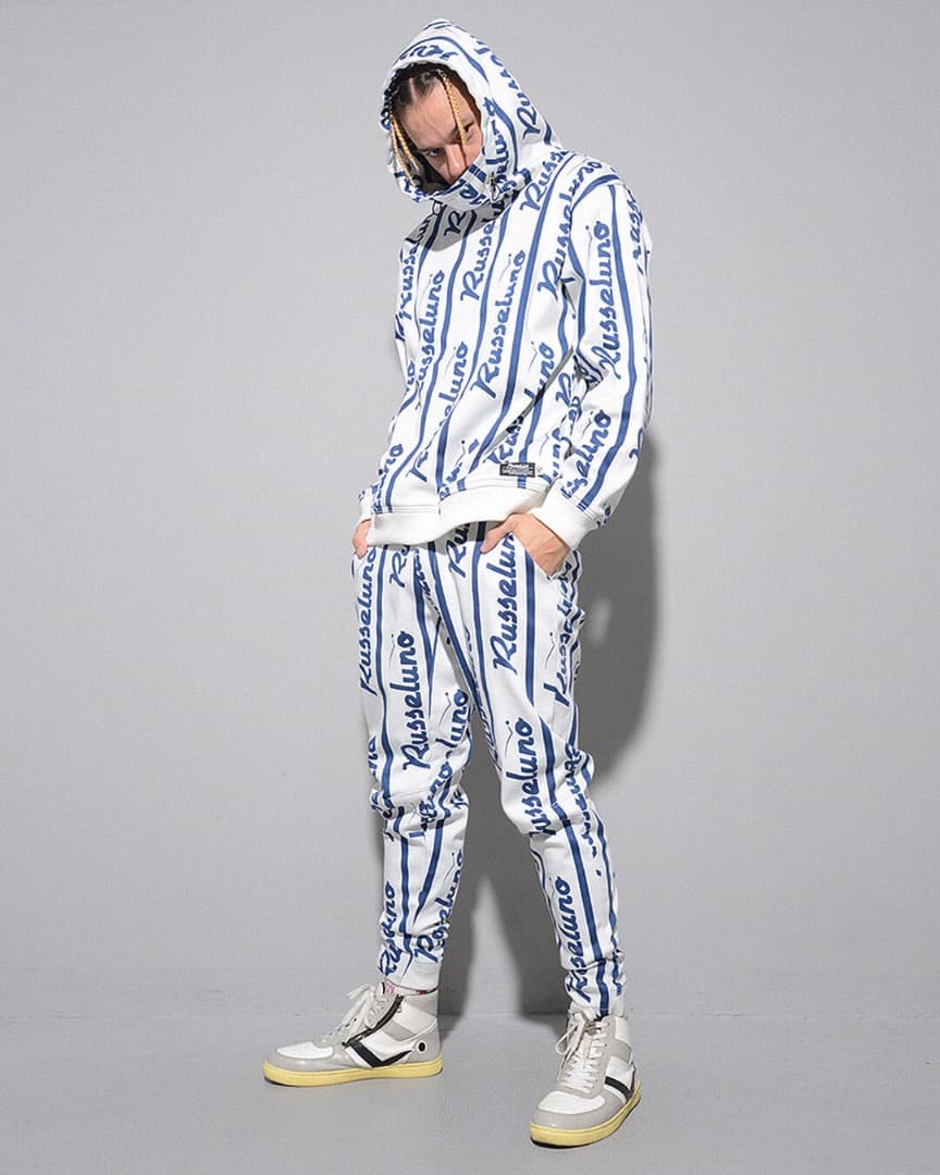 size7】秋冬 定価35,200円 ラッセルノ ボンディング ジョガーパンツ