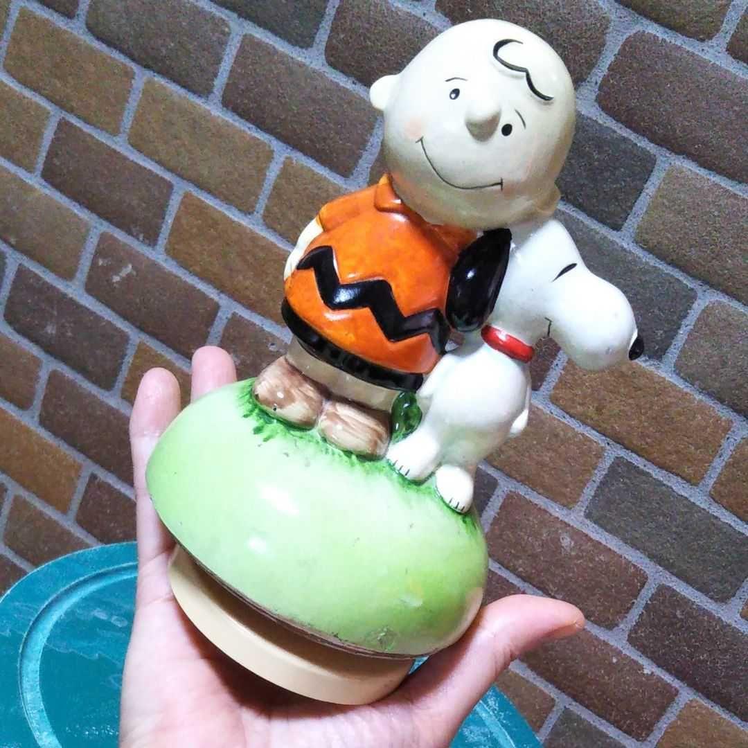 SNOOPY　スヌーピー・オルゴール・アンティーク・ヴィンテージ・掘り出し物 激レア 貴重なタグ、箱付き 1960's 1970's Schmid ヴィンテージ
