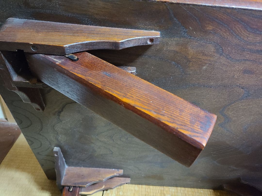 桜一枚板テーブル 1970年頃アンティーク 昭和レトロ