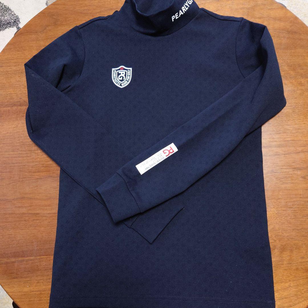 PEARLY GATES ネイビー タートルネックシャツ - メルカリ